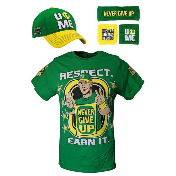 John Cena Earn The Day Boys Costume Tshirt Baseball Hat Headband