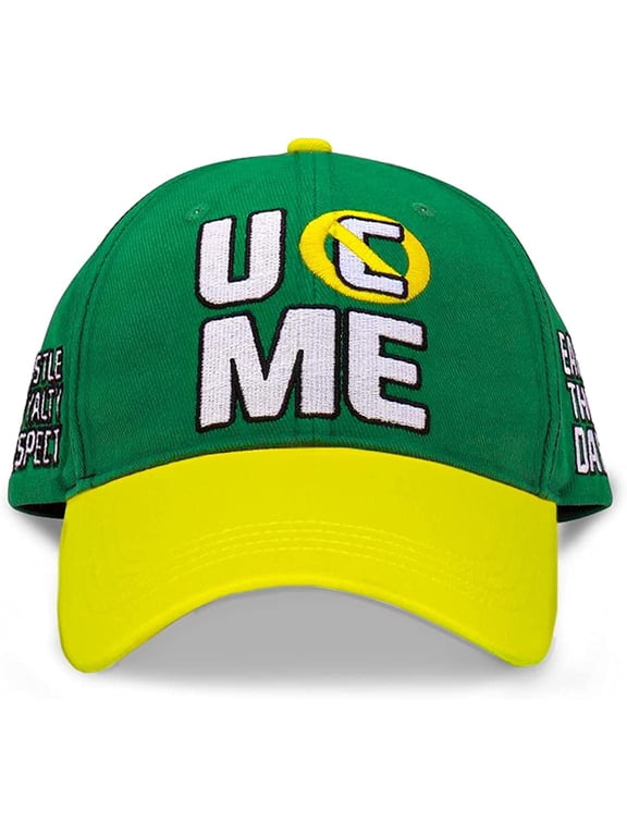 John Cena Earn The Day Yellow and Green Mens Baseball Hat