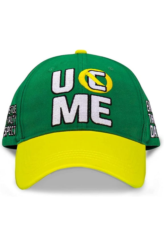 John Cena Earn The Day Yellow and Green Mens Baseball Hat
