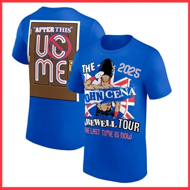 John Cena Farewell Tour 2025 Brussels T-Shirt Blue, Special Fan Merchandise