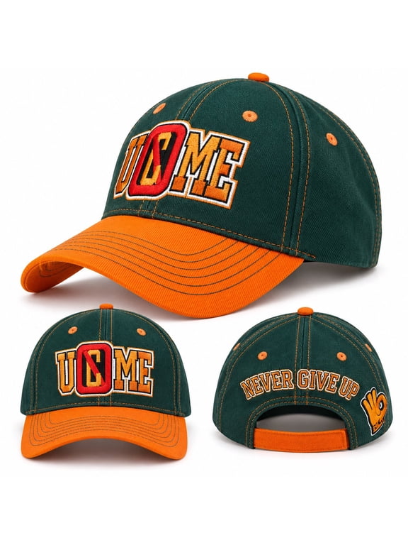 Green Orange 15x U Cant See Me Baseball Cap Hat