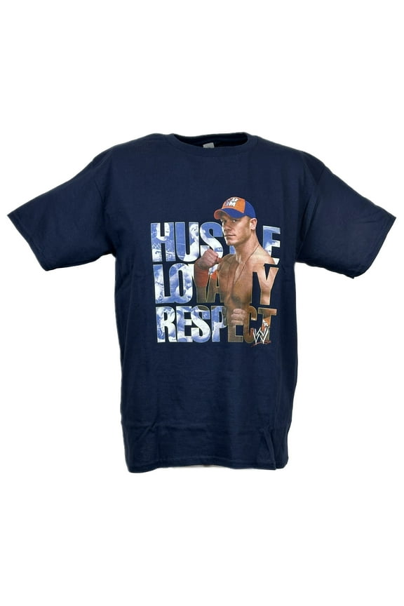 John Cena Hustle Loyalty Respect Navy Blue Kids T-shirt Boys