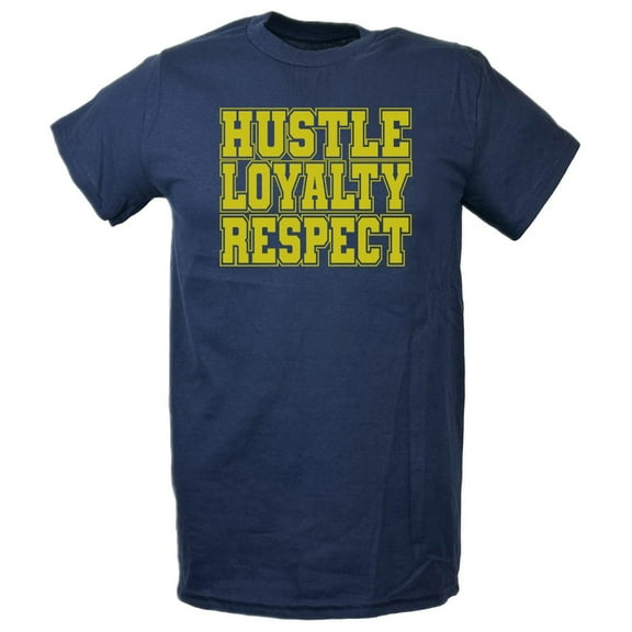 John Cena Kids Boys Navy Blue T-shirt HLR Hustle Loyalty Respect YXL