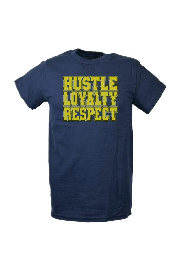 John Cena Kids Boys Navy Blue T-shirt HLR Hustle Loyalty Respect YXL