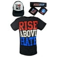 thumbnail image 1 of John Cena Kids Rise Above Hate Costume Hat T-shirt Wristbands Boys YXL, 1 of 8