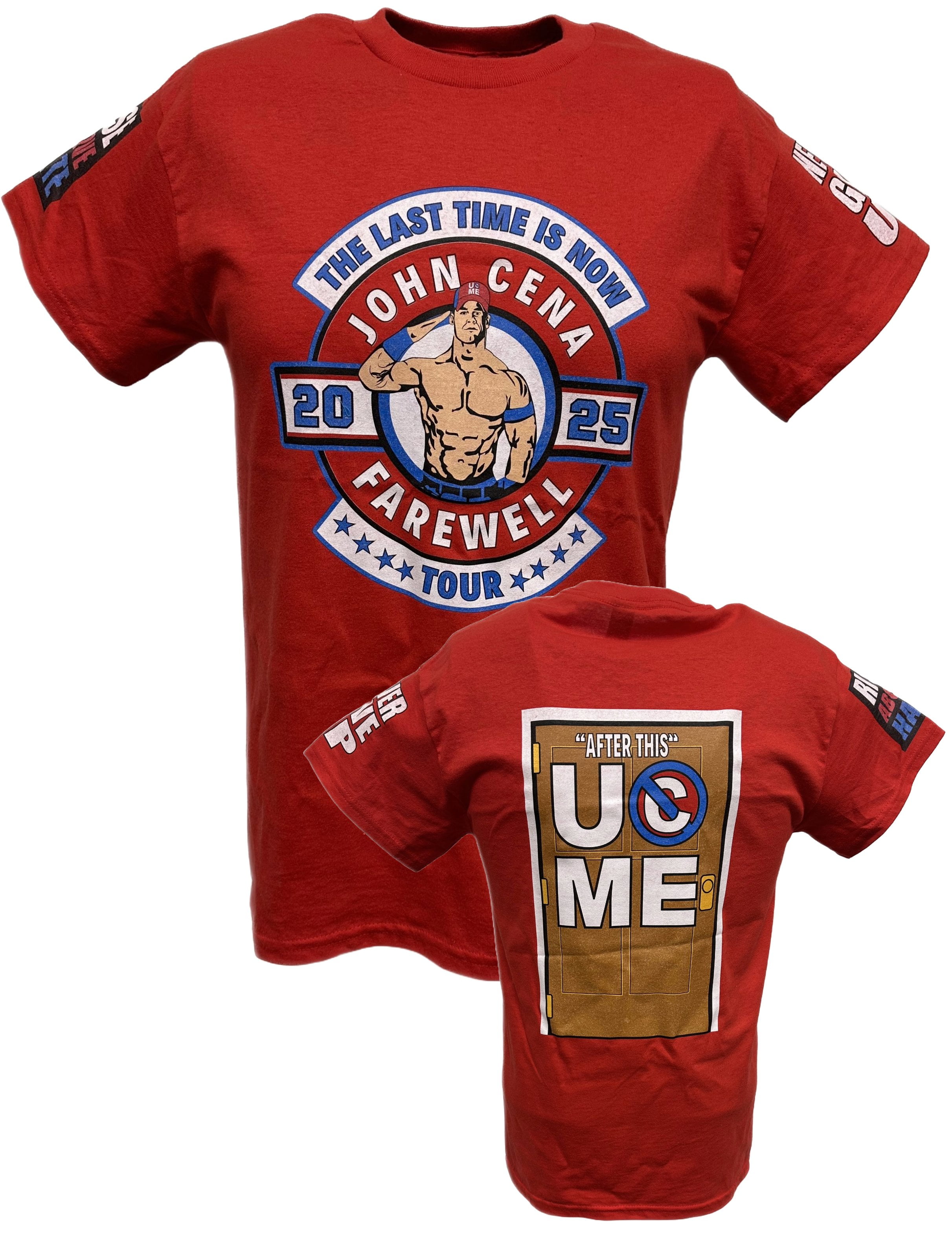 John Cena Last Time Is Now Farewell Tour Red T-shirt - Walmart.com