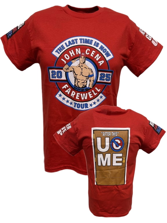 John Cena Last Time Is Now Farewell Tour Red T-shirt