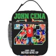 thumbnail image 1 of John Cena Lunch Bag Portable Insulated Lunch Box Large Capacity Tote Bag Zipper Net Pocket 10 L X 4 W X 8 H inches, 1 of 7