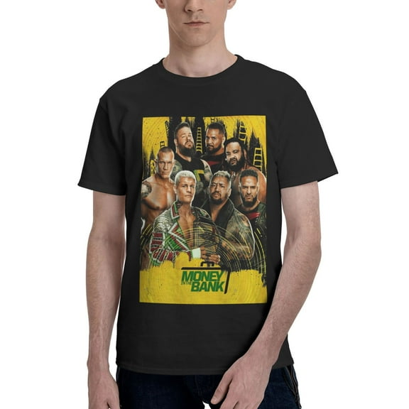 John Cena Men's Classic Short-Sleeve Wrestler Retro Apparel Fun Main Event T-Shirt