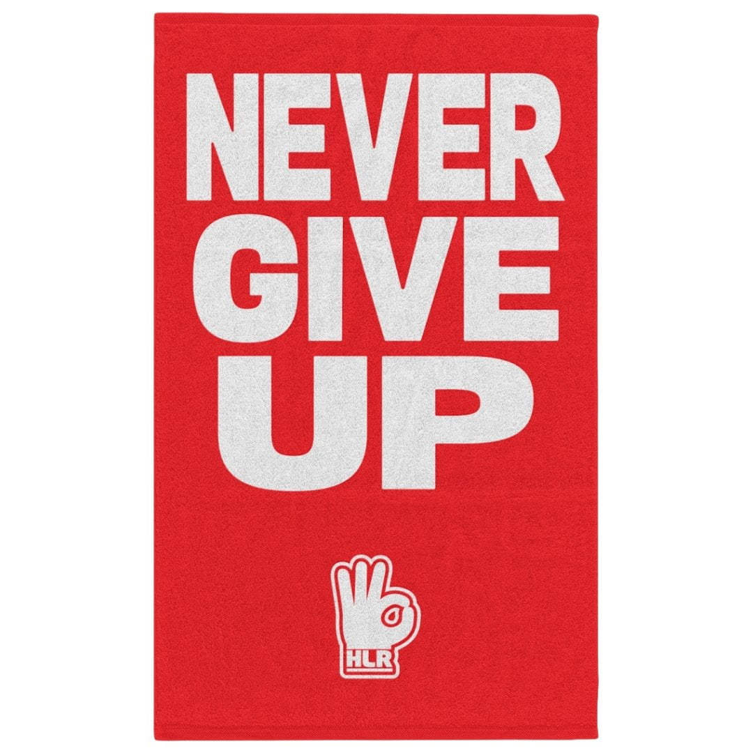 John Cena Never Give Up White Logo Red Rally Towel 11x18 size - Walmart  Business Supplies