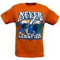 thumbnail image 1 of John Cena Orange Never Give Up Kids T-shirt Boys 8, 1 of 4