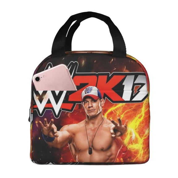 John Cena Portable Lunch Bag, Insulated Lunch Box, Reusable Cooler Totes Bag For Camping Hiking Travel Picnic
