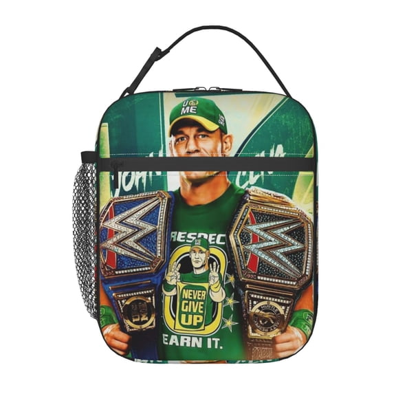 John Cena Portable Lunch Bag, Insulated Lunch Box, Reusable Cooler Totes Bag For Camping Hiking Travel Picnic