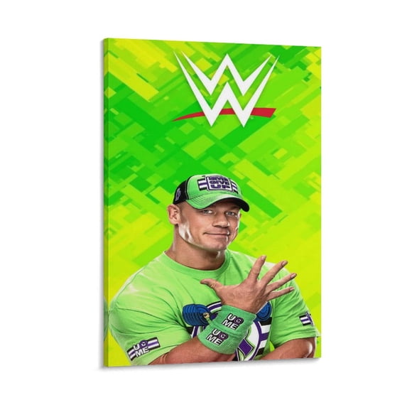 John Cena Poster, Canvas Wall Hanging Art Painting, Artwork Print for Home Decor Bedroom Living Room Dorm, Frame