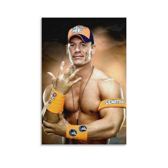 John Cena Poster, Canvas Wall Hanging Art Painting, Artwork Print for Home Decor Bedroom Living Room Dorm, Unframe