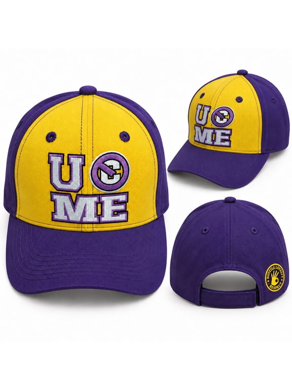 John Cena Purple Gold U Can't See Me Baseball Cap Hat New