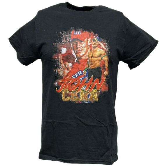 John Cena Red Fury Mens Black T-shirt