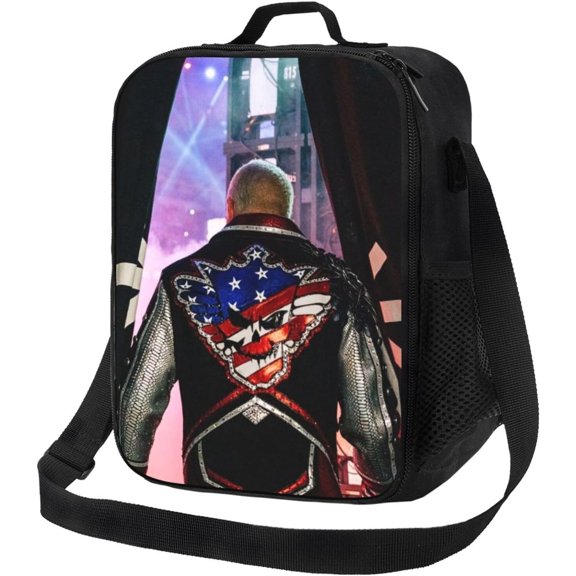 John Cena Reusable Lunch Box Wrestling Character Lunch Bag for Men Women Insulated Portable Lunch Tote With Adjustable Shoulder for Work Travel Sport Beach Picnic