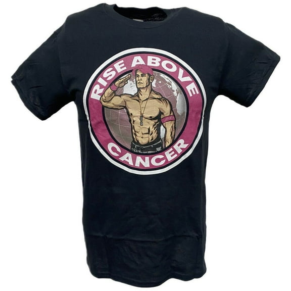 John Cena Rise Above Cancer Mens Black T-shirt