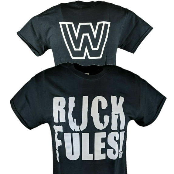 John Cena Ruck Fules WWF Old School Mens Black T-shirt 5XL