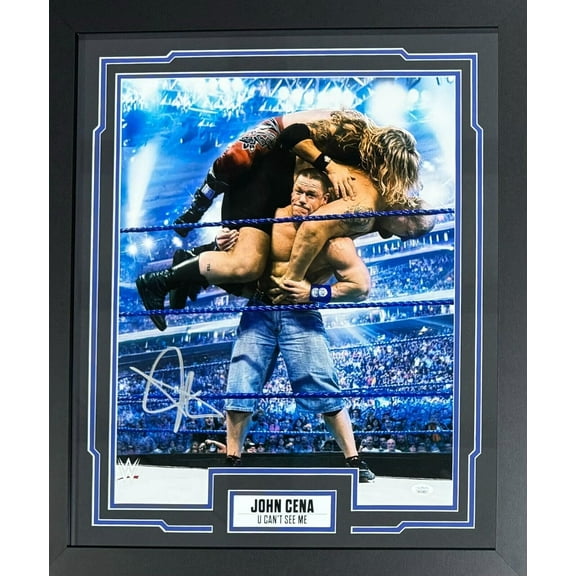 John Cena Signed Autographed Framed Signed 16x20 Photo JSA #13