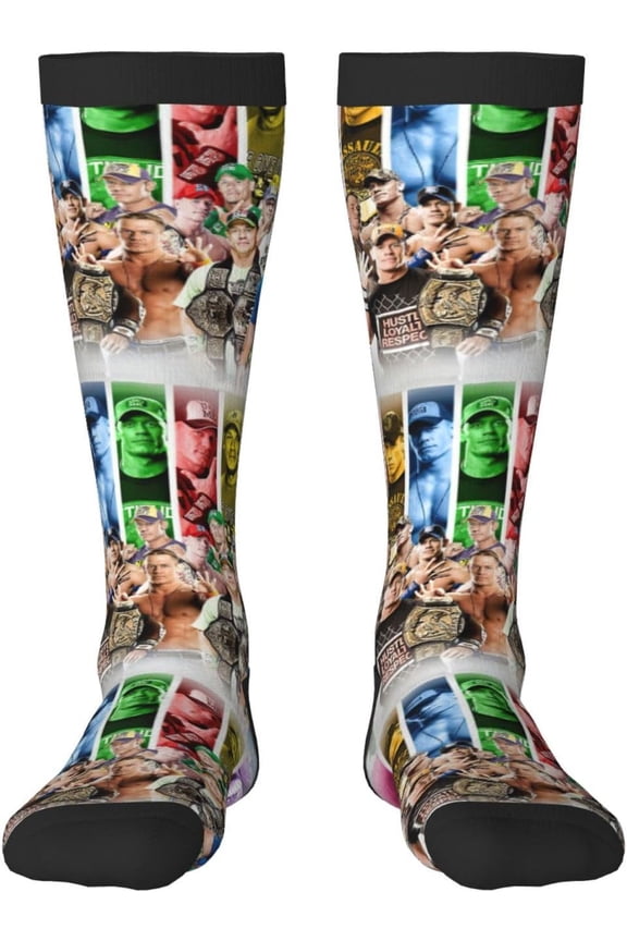 John Cena Stocking Women's Crew Sock High Sock Soft Men's Athletic Socks Outdoor Socks