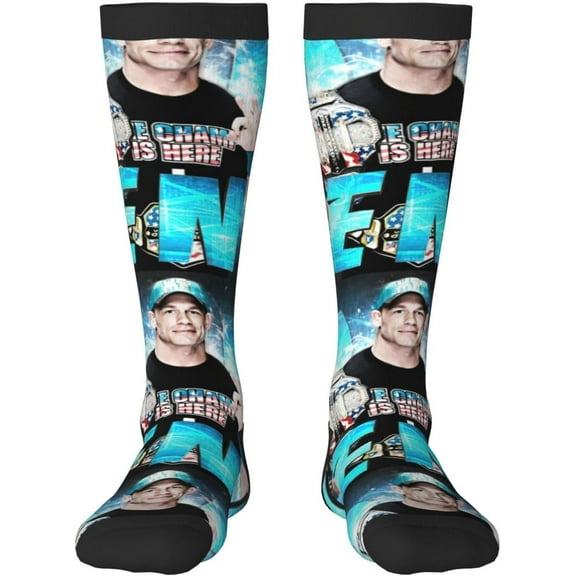 John Cena Stocking Women's Crew Sock High Sock Soft Men's Athletic Socks Outdoor Socks