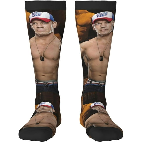 John Cena Stocking Women's Crew Sock High Sock Soft Men's Athletic Socks Outdoor Socks