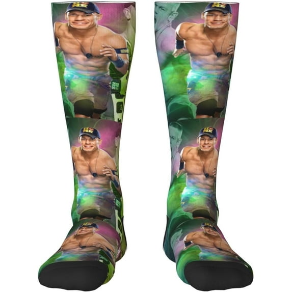 John Cena Stocking Women's Crew Sock High Sock Soft Men's Athletic Socks Outdoor Socks