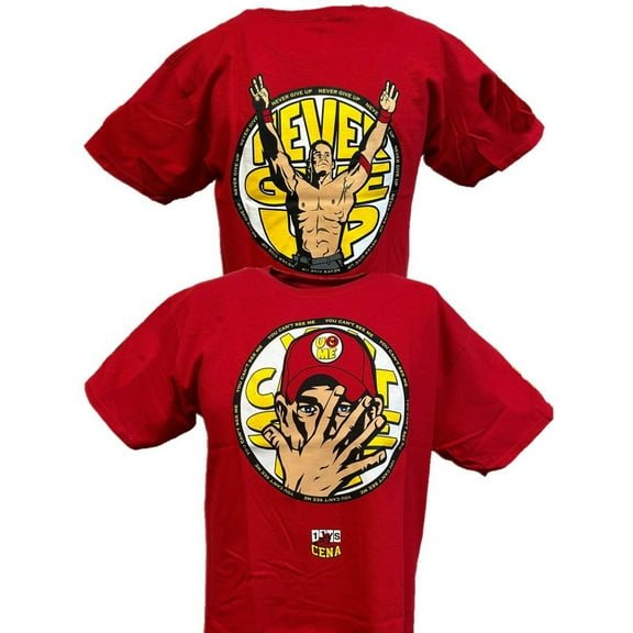 John Cena U Can't C Me Red Gold Mens T-shirt