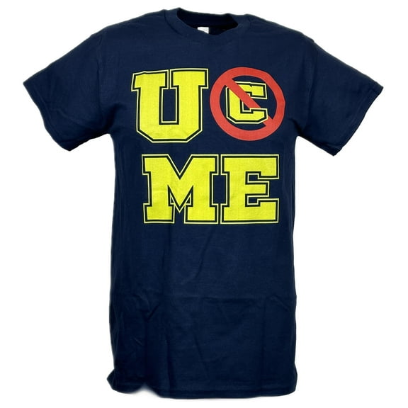 John Cena U Can't See Me Mens Navy Blue T-shirt XXL