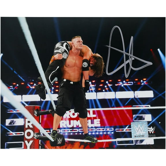 John Cena WWE Autographed 8" x 10" Top Rope Attitude Adjustment Photograph - Fanatics Authentic Certified