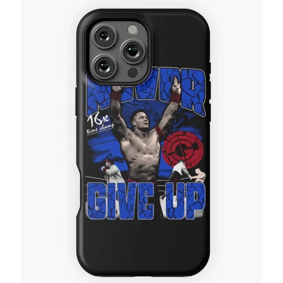 John Cena WWE Wrestling Champion Never Give Up H1881 iPhone 11 12 13 14 15 16 17 Pro Max Phone Cover