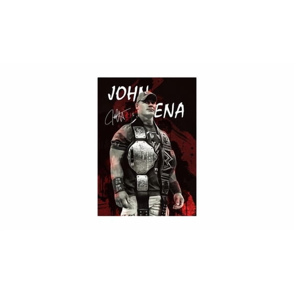 John Cena with Championship Belts Poster Size 24''x36'' Googate