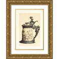 thumbnail image 1 of John Charles Robinson 14x18 Gold Ornate Wood Frame and Double Matted Museum Art Print Titled - Tankard in Carved Ivory, Mounted in Oxydised Silver (1858), 1 of 4