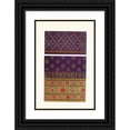 thumbnail image 1 of John Charles Robinson 17x24 Black Ornate Framed Double Matted Museum Art Print Titled: Indian Silk and Gold Tissues (1858), 1 of 5