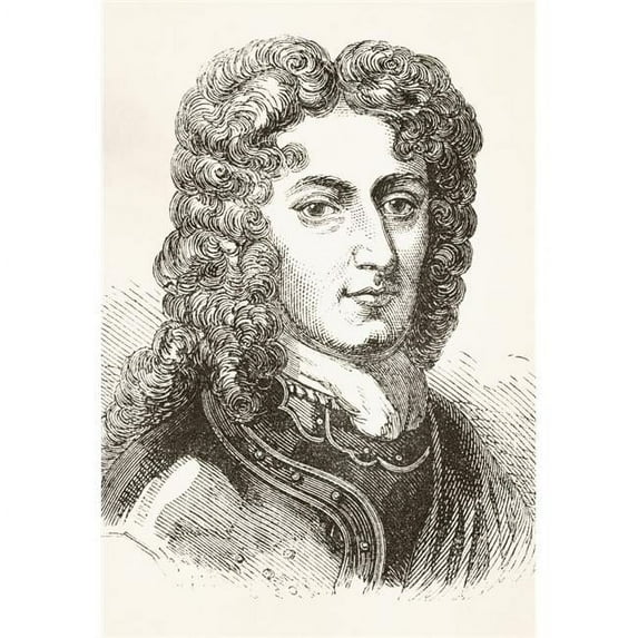 John Churchill - 1st Duke of Marlborough 1650 To 1722 From The National & Domestic History of England by William Aubrey Published London Circa 1890 Poster Print - 12 x 17