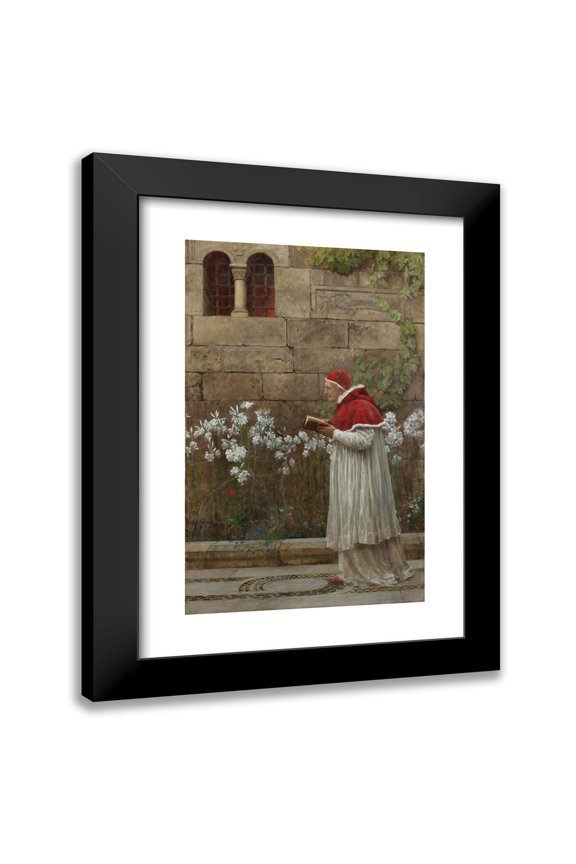 John Collier 16x24 Black Modern Framed Museum Art Print Titled - Pope Urban VI (1896)