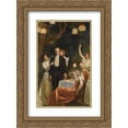 thumbnail image 1 of John Collier 2x Matted 18x24 Gold Ornate Framed Art Print 'The Garden Party', 1 of 2