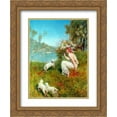 thumbnail image 1 of John Collier 2x Matted 20x24 Gold Ornate Framed Art Print 'Spring', 1 of 2