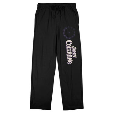 John Coltrane Circle Of Fifths Men's Black Sleep Pajama Pants-Large