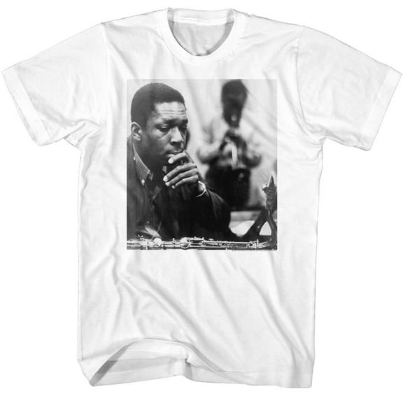 John Coltrane Contemplative White T-Shirt