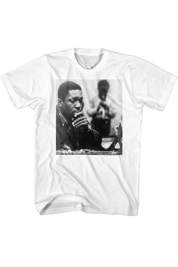John Coltrane Contemplative White T-Shirt