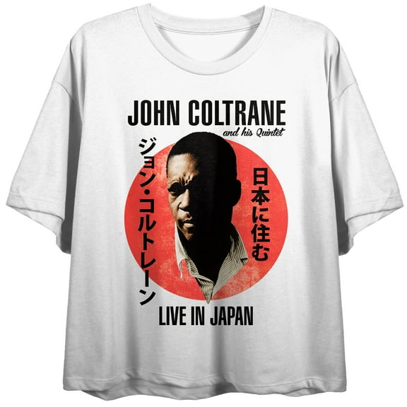 John Coltrane Live in Japan Women's White Short Sleeve Tee
-Small