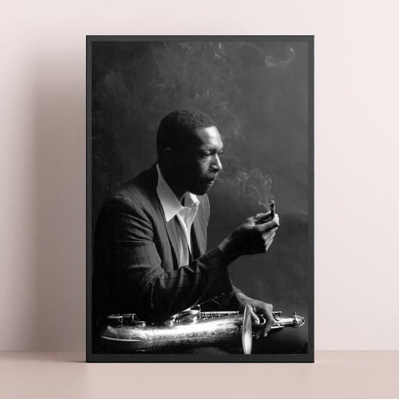 John Coltrane Poster, Jazz Art, Wall Art, Unframed Paper Poster 8x10in