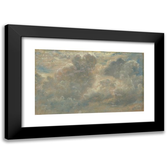 John Constable 14x10 Black Modern Framed Museum Art Print Titled - Cloud Study (1822)