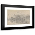 thumbnail image 1 of John Constable 14x11 Black Modern Framed Museum Art Print Titled - Fulham Church from Across the River (1818), 1 of 5