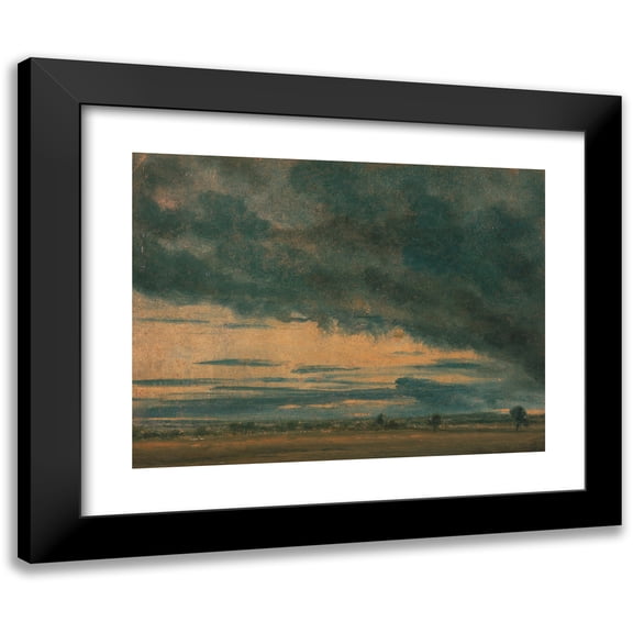 John Constable 14x12 Black Modern Framed Museum Art Print Titled - Cloud Study (ca. 1821)