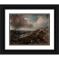 thumbnail image 1 of John Constable 18x15 Black Ornate Wood Framed Double Matted Museum Art Print Titled - Branch Hill Pond, Hampstead (1828), 1 of 5