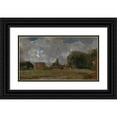 thumbnail image 1 of John Constable 24x15 Black Ornate Framed Double Matted Museum Art Print Titled: Golding Constable's House, East Bergholt- the Artist's Birthplace, 1 of 5
